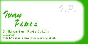 ivan pipis business card